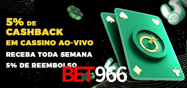 Promoções do cassino ao Vivo bet966
